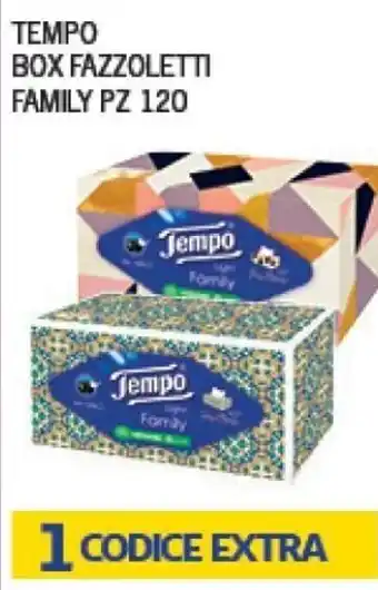 Euroesse Tempo Box Fazzoletti Family PZ 120 offerta