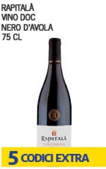 Euroesse Rapitalà Vino Doc Nero D'avola 75 cl offerta