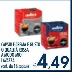 Bennet Capsule crema e gusto o qualita rossa a modo mio lavazza offerta
