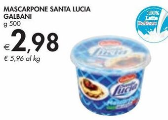 Bennet Mascarpone santa lucia galbani offerta