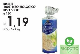 Bennet Risette 100% riso biologico riso scotti offerta