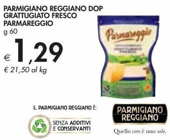 Bennet Parmigiano reggiano dop grattugiato fresco parmareggio offerta