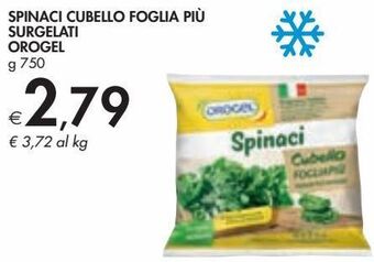 Bennet Spinaci cubello foglia piu surgelati orogel offerta