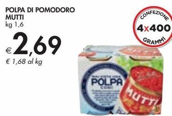 Bennet Polpa di pomodoro mutti offerta