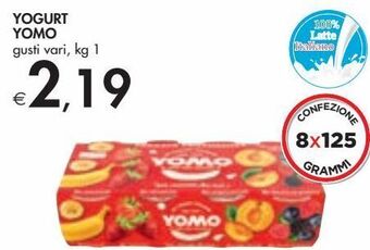 Bennet Yogurt yomo offerta