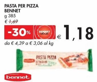 Bennet Pasta per pizza bennet offerta