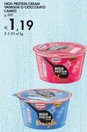 Bennet High protein cream vaniglia o cioccolato cameo offerta