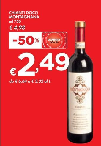 Bennet Chianti docg montagnana offerta