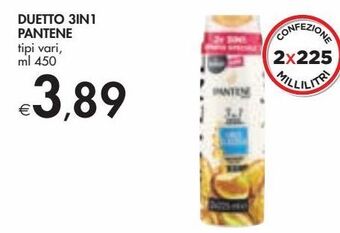 Bennet Duetto 3in1 pantene offerta