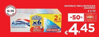 Bennet Dentifricio tripla protezione aquafresh offerta