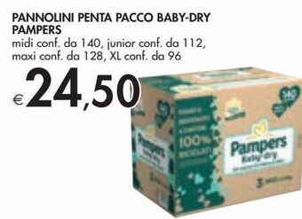 Bennet Pannolini penta pacco baby-dry pampers offerta
