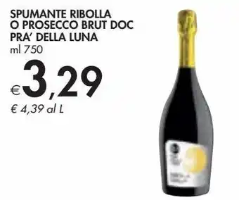 Bennet Spumante ribolla o presecco brut doc pra' della luna offerta