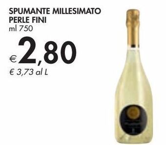 Bennet Spumante millesimato perle fini offerta