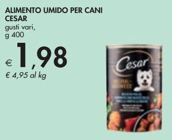 Bennet Alimento umido per cani cesar offerta