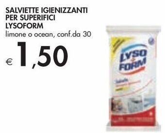 Bennet Salviette igienizzanti per superfici lysoform offerta