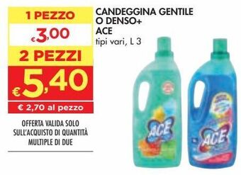 Bennet Candeggina gentile o denso+ ace offerta