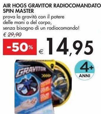 Bennet Air hogs gravitor radiocomandato spin master offerta