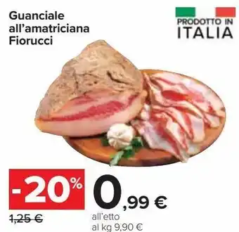 Carrefour Iper Guaciale all'amatriciana fiorucci offerta