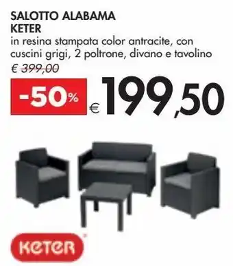 Bennet Salotto alabama keter offerta