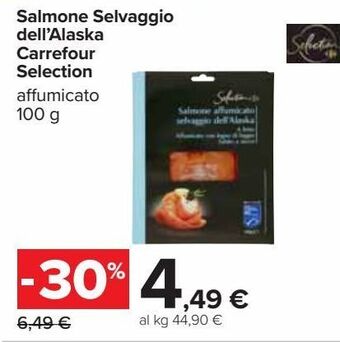 Salmone selvaggio dell'alaska carrefour selection