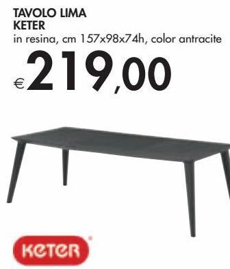 Bennet Tavolo lima keter offerta