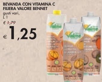 Bennet Bevanda con vitamina c filiera valore bennet offerta