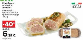 Carrefour Iper Linea buona domenica amadori offerta