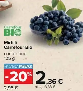 Mirtilli carrefour bio
