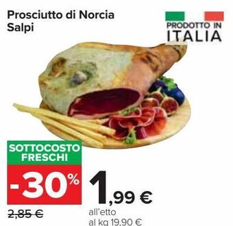 Carrefour Iper Prosciutto di norcia salpi offerta