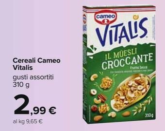 Carrefour Iper Cereali cameo vitalis offerta