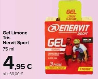 Carrefour Iper Gel limone tris nervit sport offerta