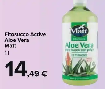 Carrefour Iper Fitosucco active aloe vera matt offerta