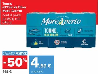 Carrefour Iper Tonno all'olio di oliva mare aperto offerta