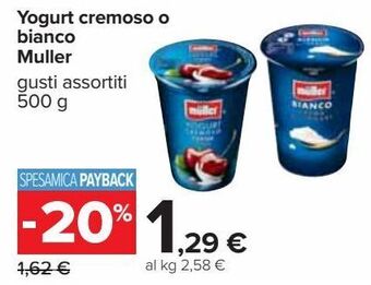 Yogurt cremoso o bianco muller
