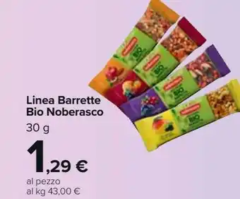 Carrefour Iper Linea barrette bio noberasco offerta