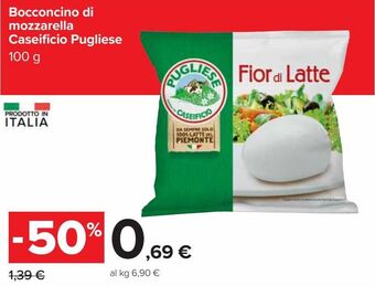 Carrefour Iper Bocconcino di mozzarella caseificio pugliese offerta