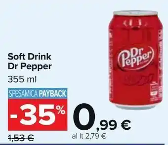 Soft drink dr pepper