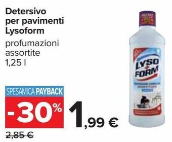 Detersivo per pavimenti lysoform