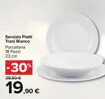 Servizio piatti trani bianco
