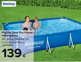 Piscina steel pro frame rettangolare