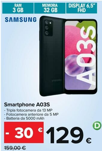 Smartphone a03s