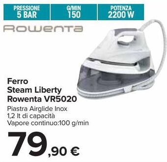 Ferro steam liberty rowenta vr5020