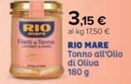 Carrefour Iper Rio mare tonno all'olio di oliva offerta