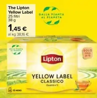 The lipton yellow label