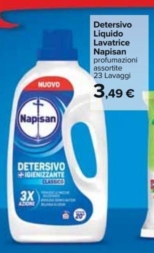 Carrefour Iper Detersivo liquido lavatrice napisan offerta
