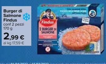 Carrefour Iper Burger di salmone findus offerta