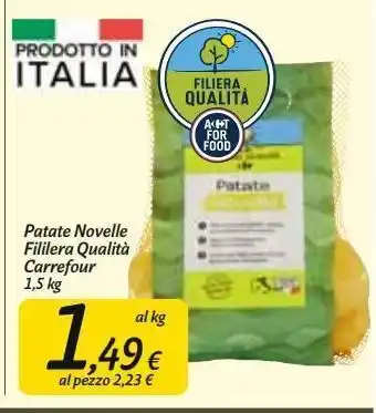 Carrefour Market Patate novelle filiera qualità carrefour offerta