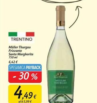 Carrefour Market Muller thurgau frizzante santa margherita offerta