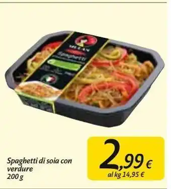 Spaghetti di soia verdure