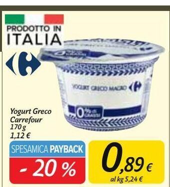 Carrefour Market Yogurt greco carrefour offerta